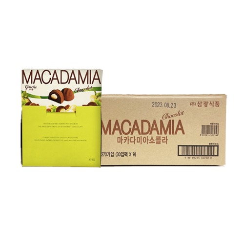 삼광식품 그라쉐 마카다미아 초콜렛 16g x 30 9개입 (1BOX)